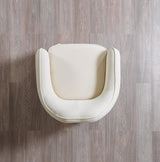 Lilith Ivory Velvet Chair