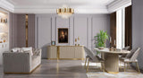 Milena Ivory Velvet Sofa & Loveseat - Ella Furniture