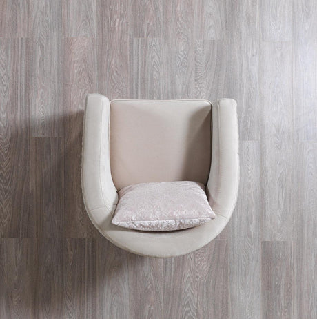 Milena Ivory Velvet Sofa & Loveseat - Ella Furniture