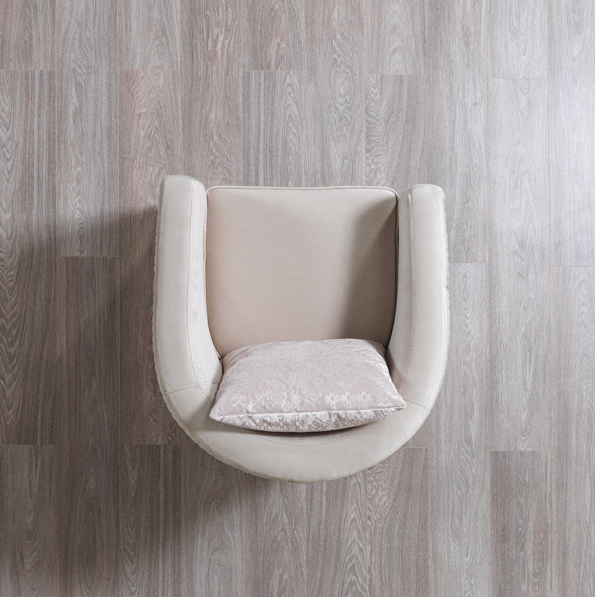 Barona Ivory Velvet Chair