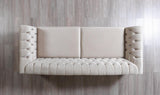 Milena Ivory Velvet Sofa & Loveseat - Ella Furniture