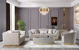Barona Ivory Velvet Chair