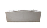 Milena Ivory Velvet Sofa & Loveseat - Ella Furniture