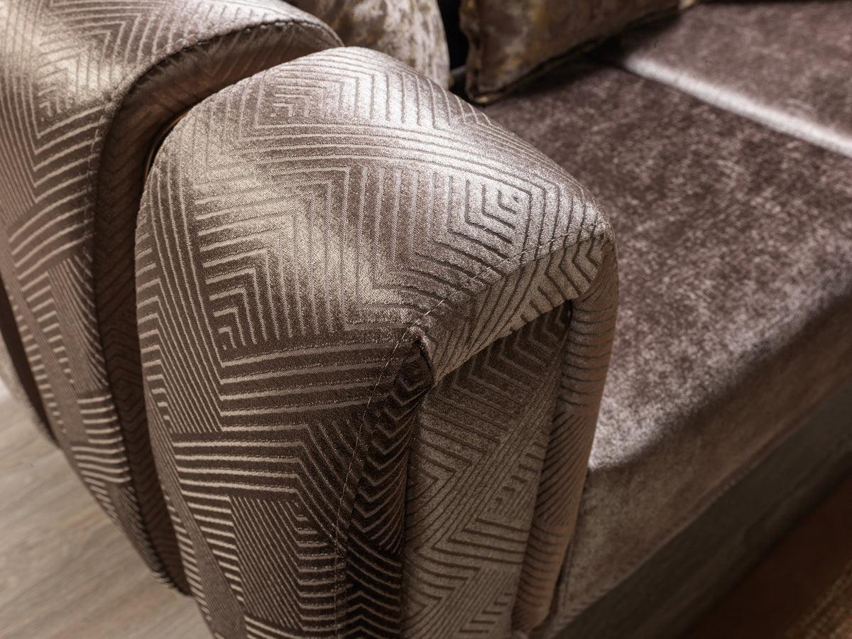 Ella Coffee Velvet Sofa & Loveseat - Ella Furniture