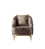 Ella Coffee Velvet Chair