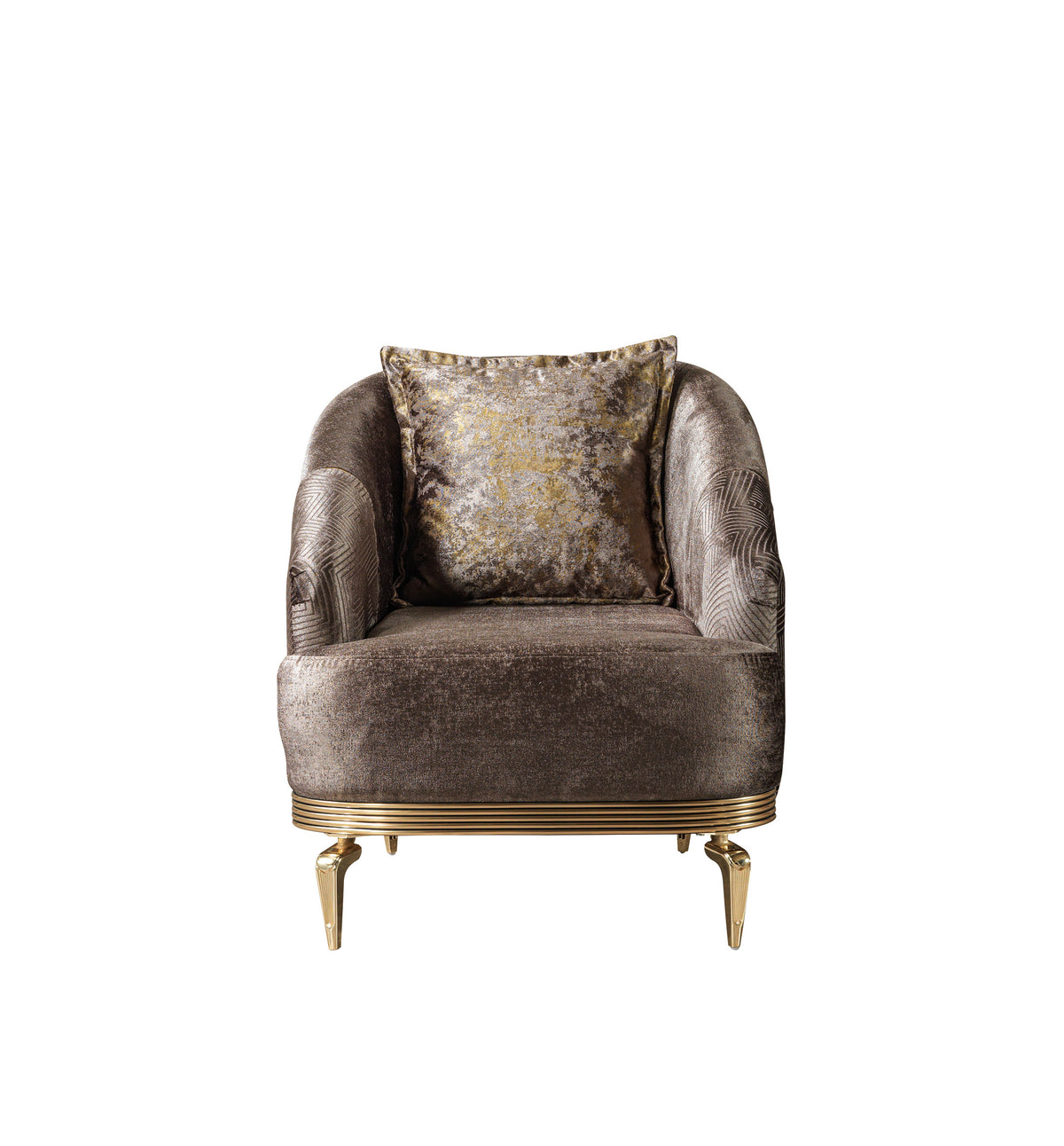 Ella Coffee Velvet Chair