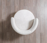 Anne Ivory Velvet Chair