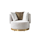 Anne Ivory Velvet Chair