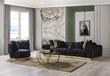 Anne Black Velvet Chair
