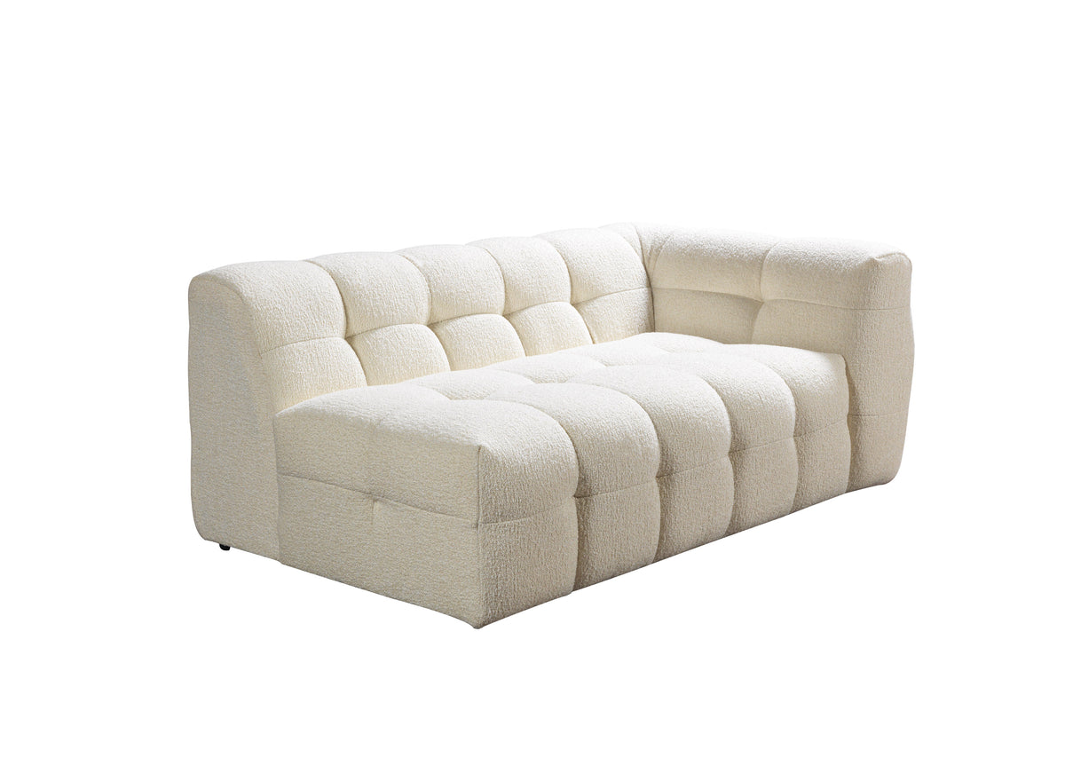 Ivy Ivory Boucle LAF 110" Sectional view 19
