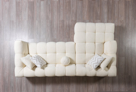 Ivy Ivory Boucle LAF 110" Sectional view 6
