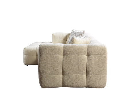 Ivy Ivory Boucle LAF 110" Sectional view 17