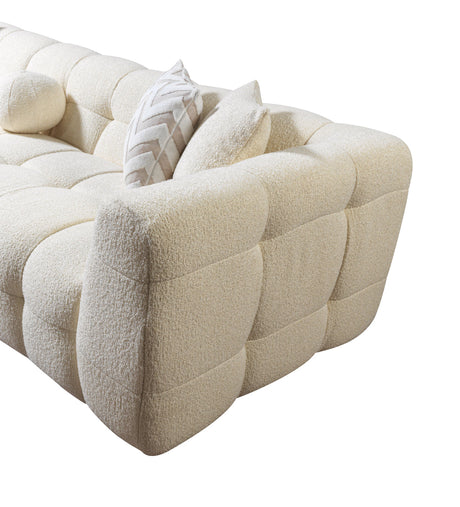 Ivy Ivory Boucle LAF 110" Sectional view 12