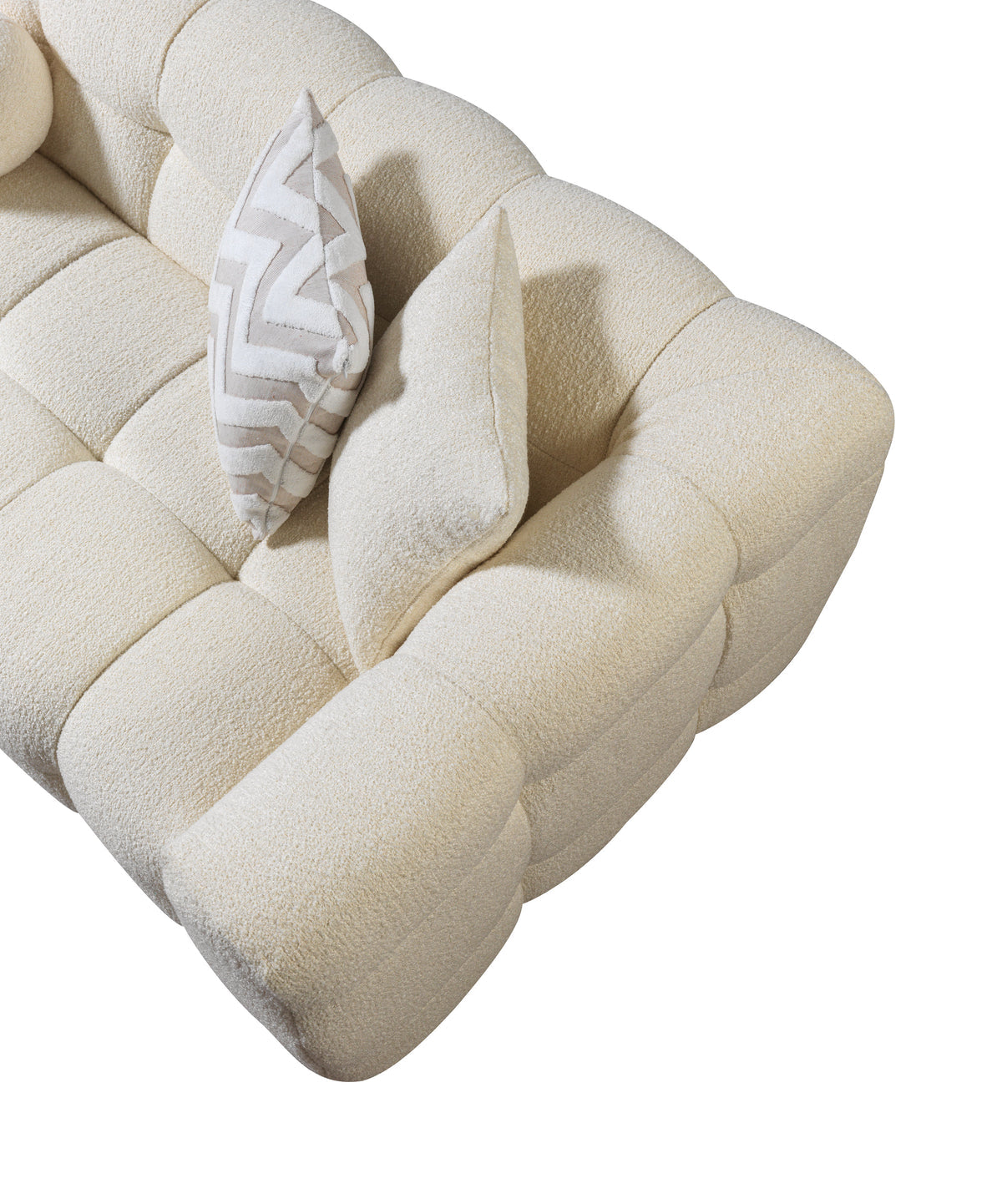 Ivy Ivory Boucle LAF 110" Sectional view 9