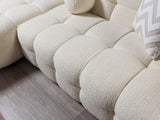 Ivy Ivory Boucle LAF 110" Sectional view 8