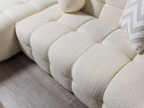 Ivy Ivory Boucle LAF 110" Sectional view 8