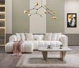 Lis Ivory Boucle LAF 115" Sectional from Ella Furniture