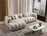 Elly Sand Boucle LAF 115" Sectional