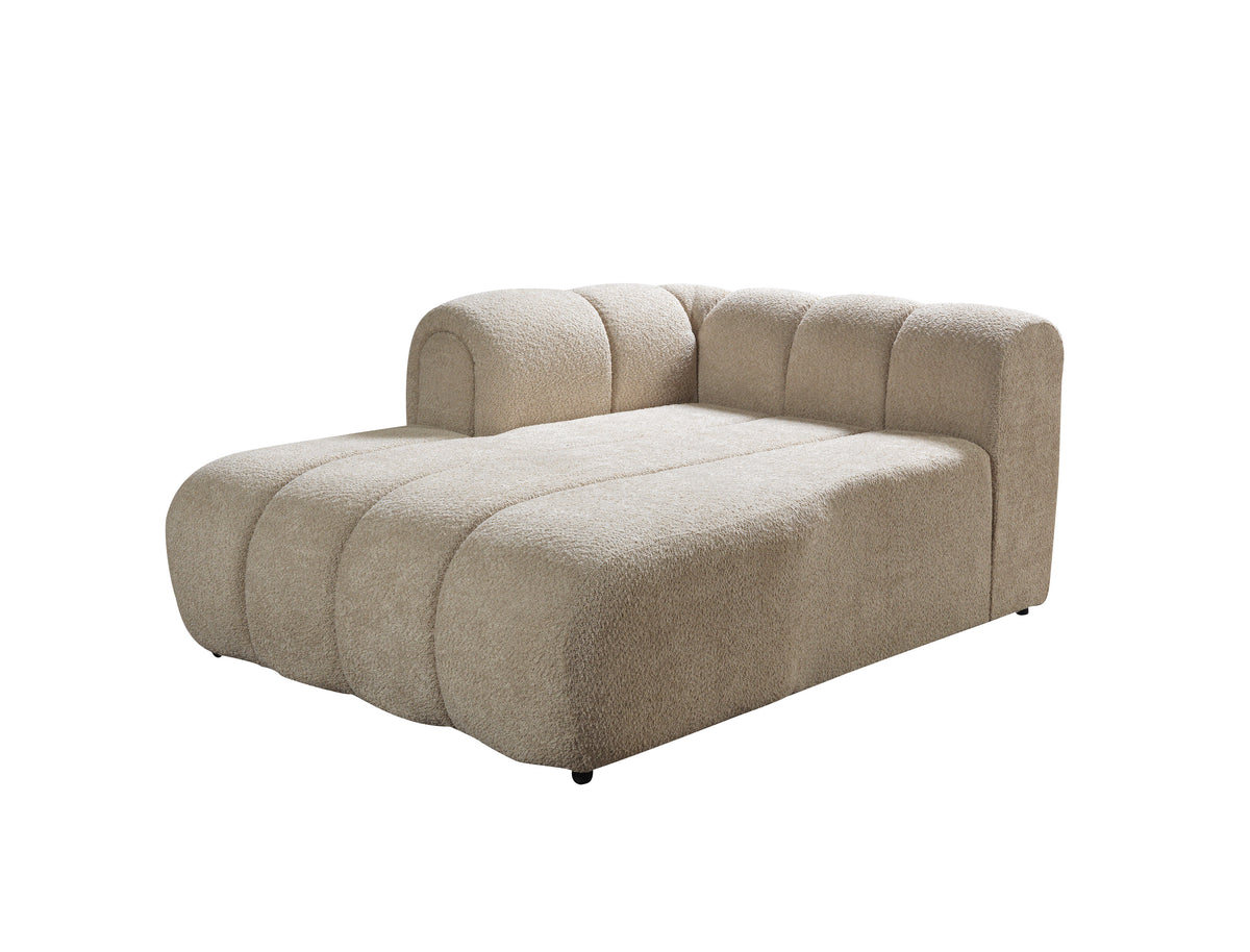 Elly Sand Boucle LAF 115" Sectional