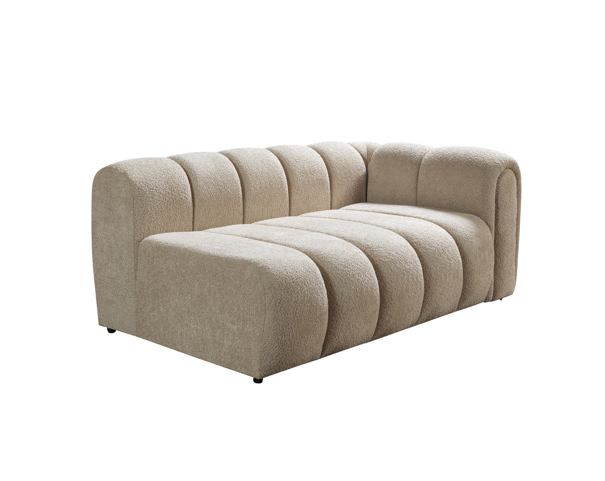 Elly Sand Boucle LAF 115" Sectional