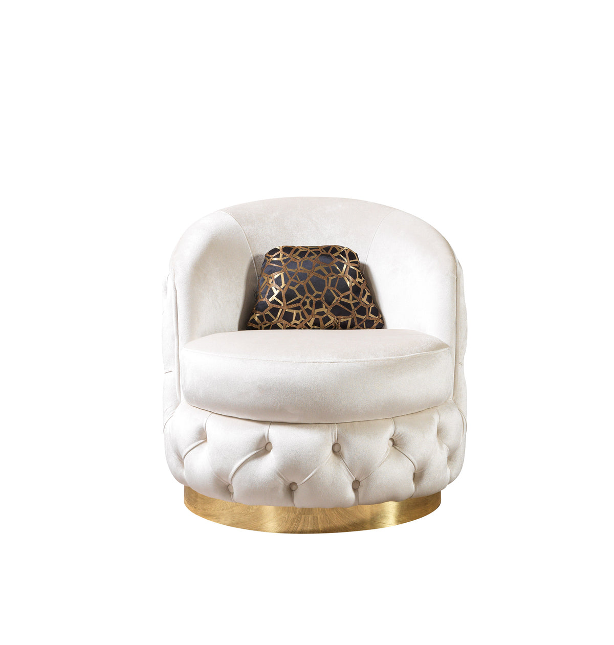 Scarlett Ivory Velvet Chair