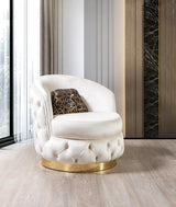 Scarlett Ivory Velvet Chair