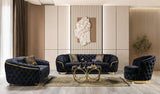 Scarlett Black Velvet Chair