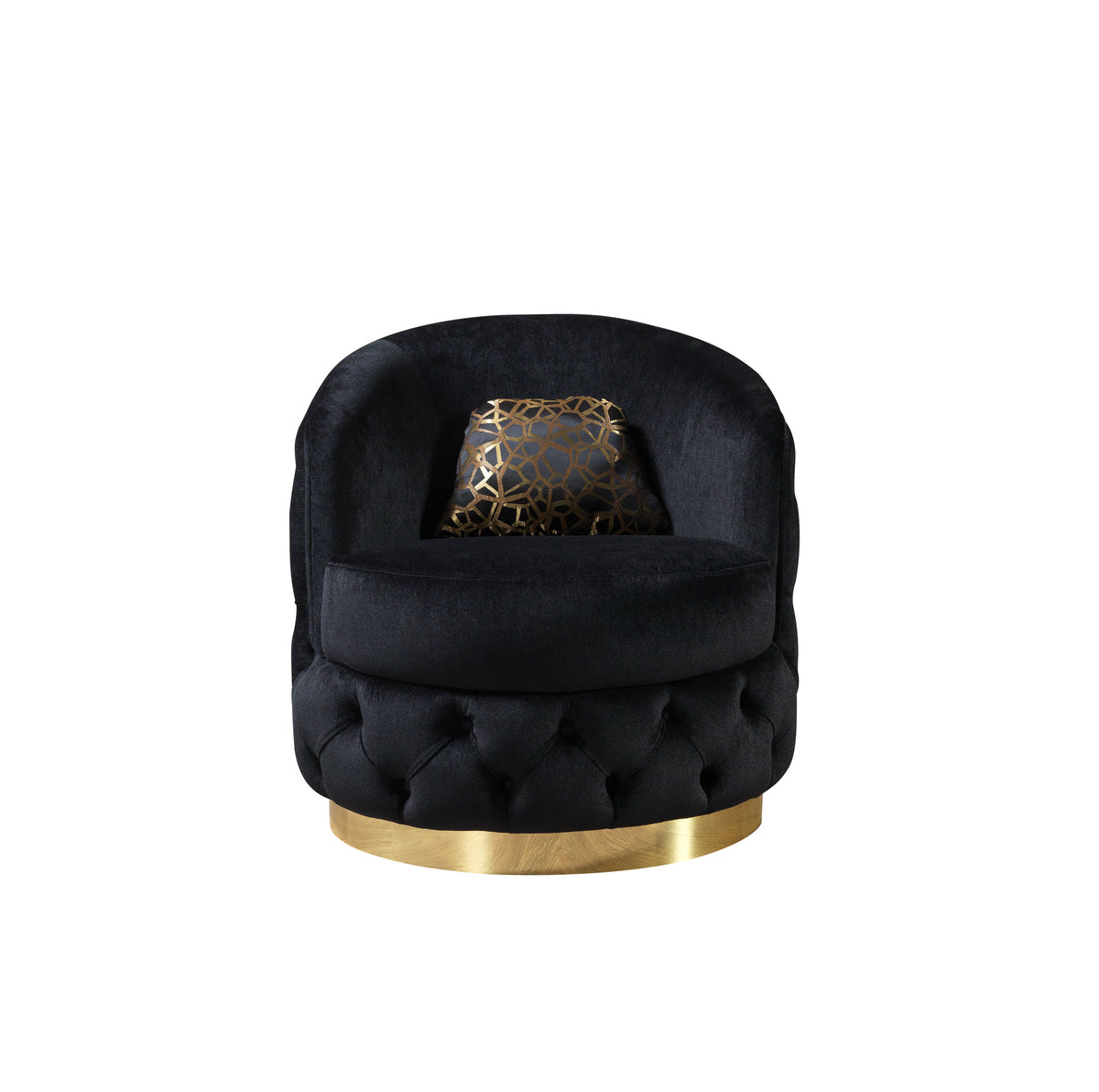Scarlett Black Velvet Chair