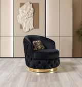 Scarlett Black Velvet Chair