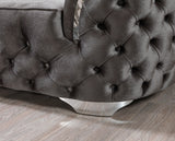 Lupino Gray Velvet Loveseat 79" view 7