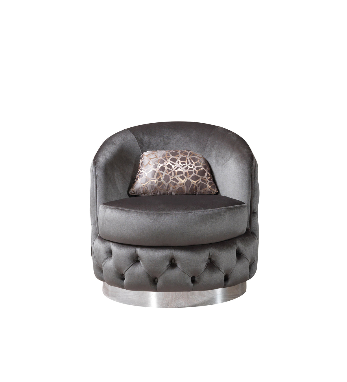 Scarlett Gray Velvet Chair