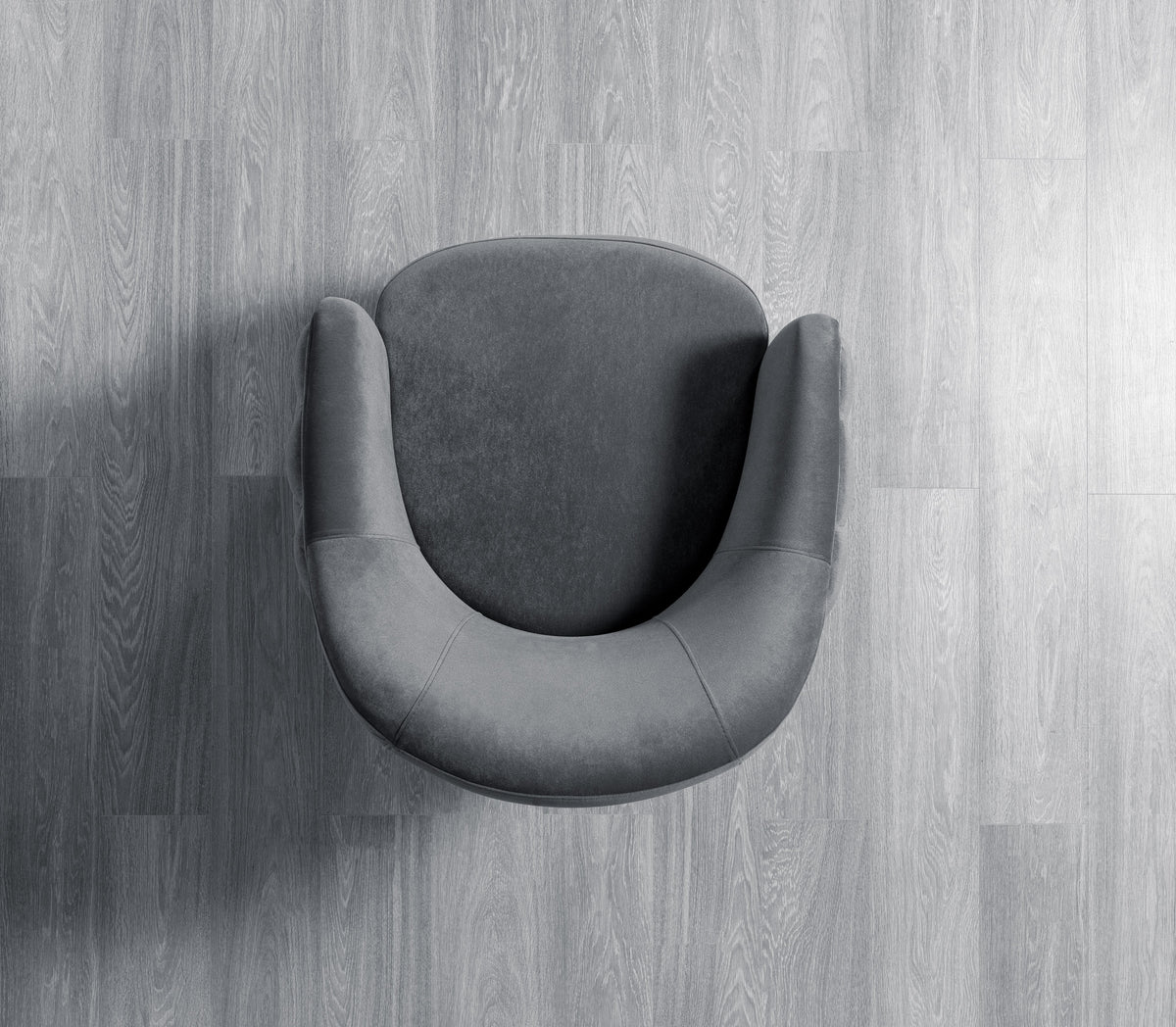 Chloe Gray Velvet Chair