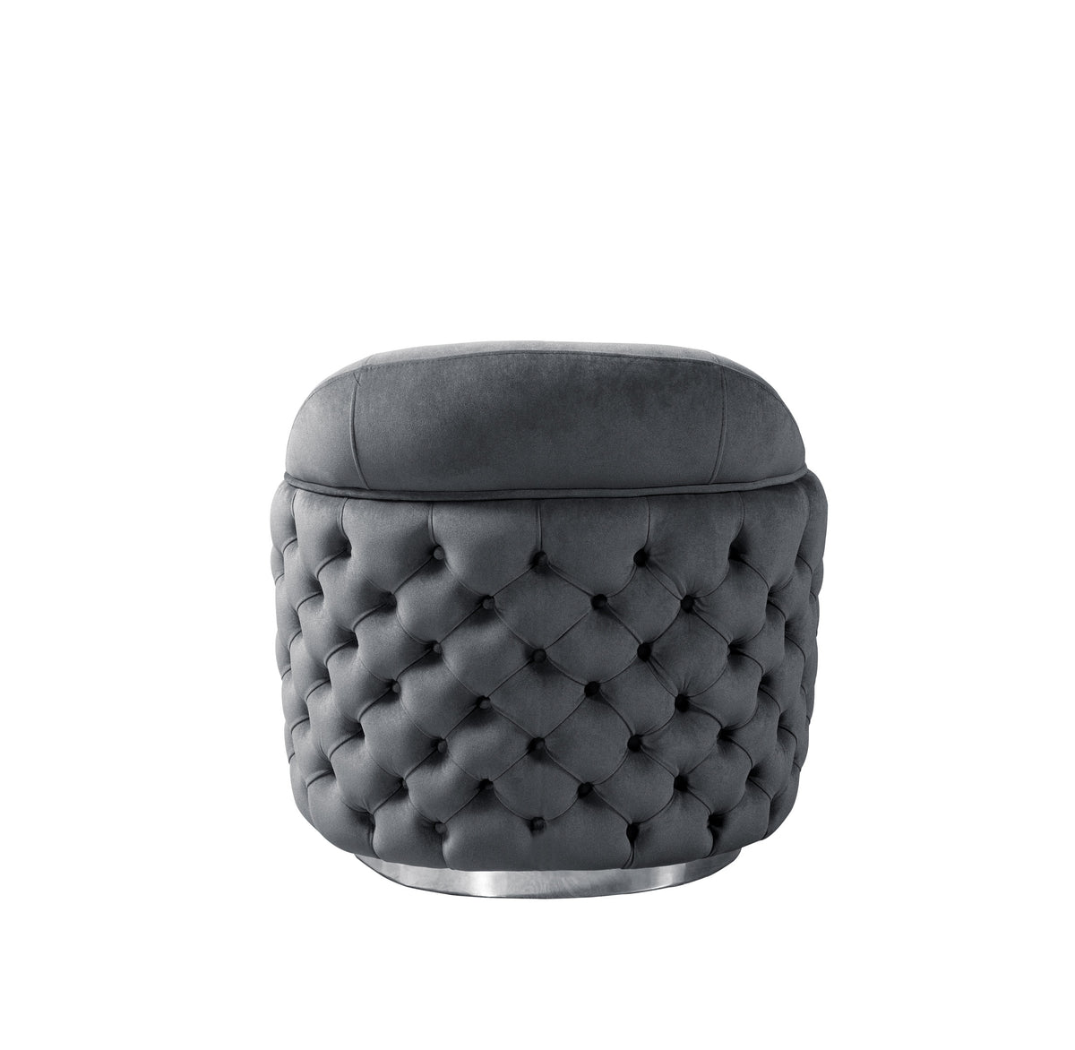 Chloe Gray Velvet Chair
