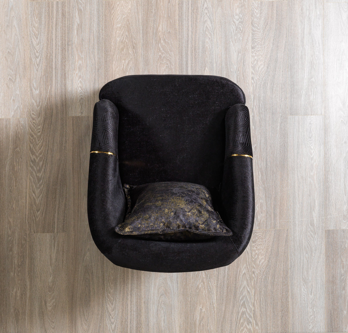 Ella Black Velvet Chair