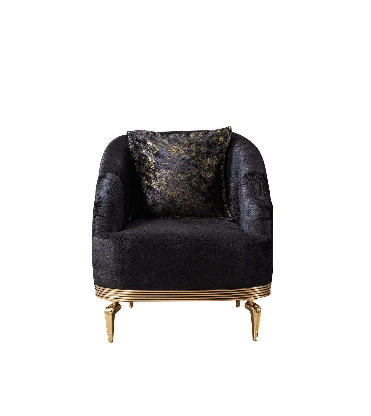 Ella Black Velvet Chair