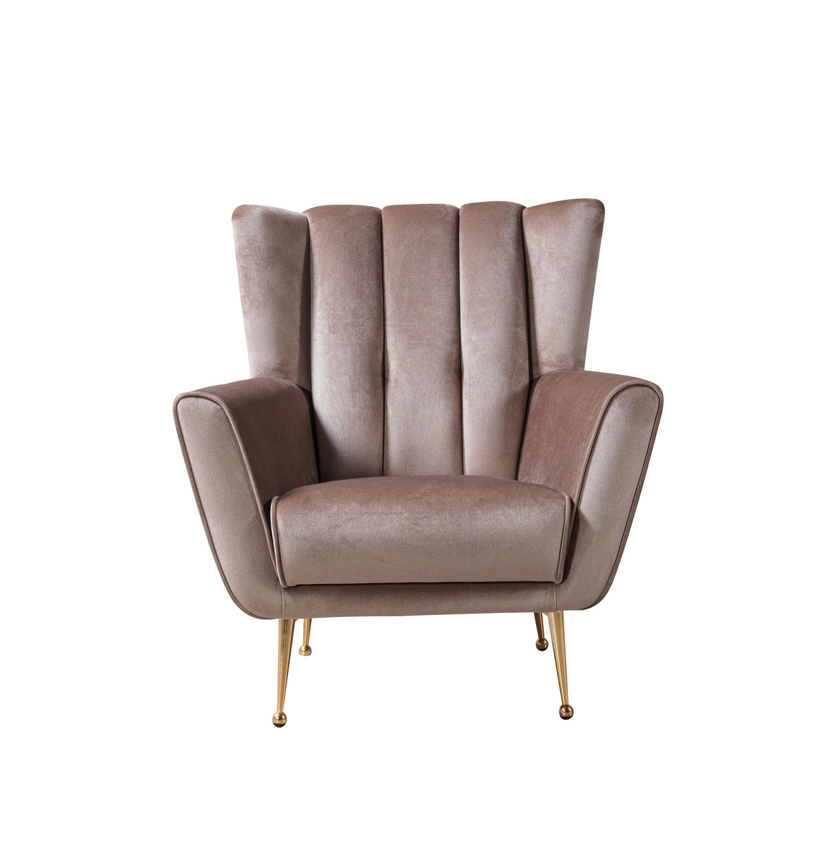 Bianka Coffee Velvet Chair