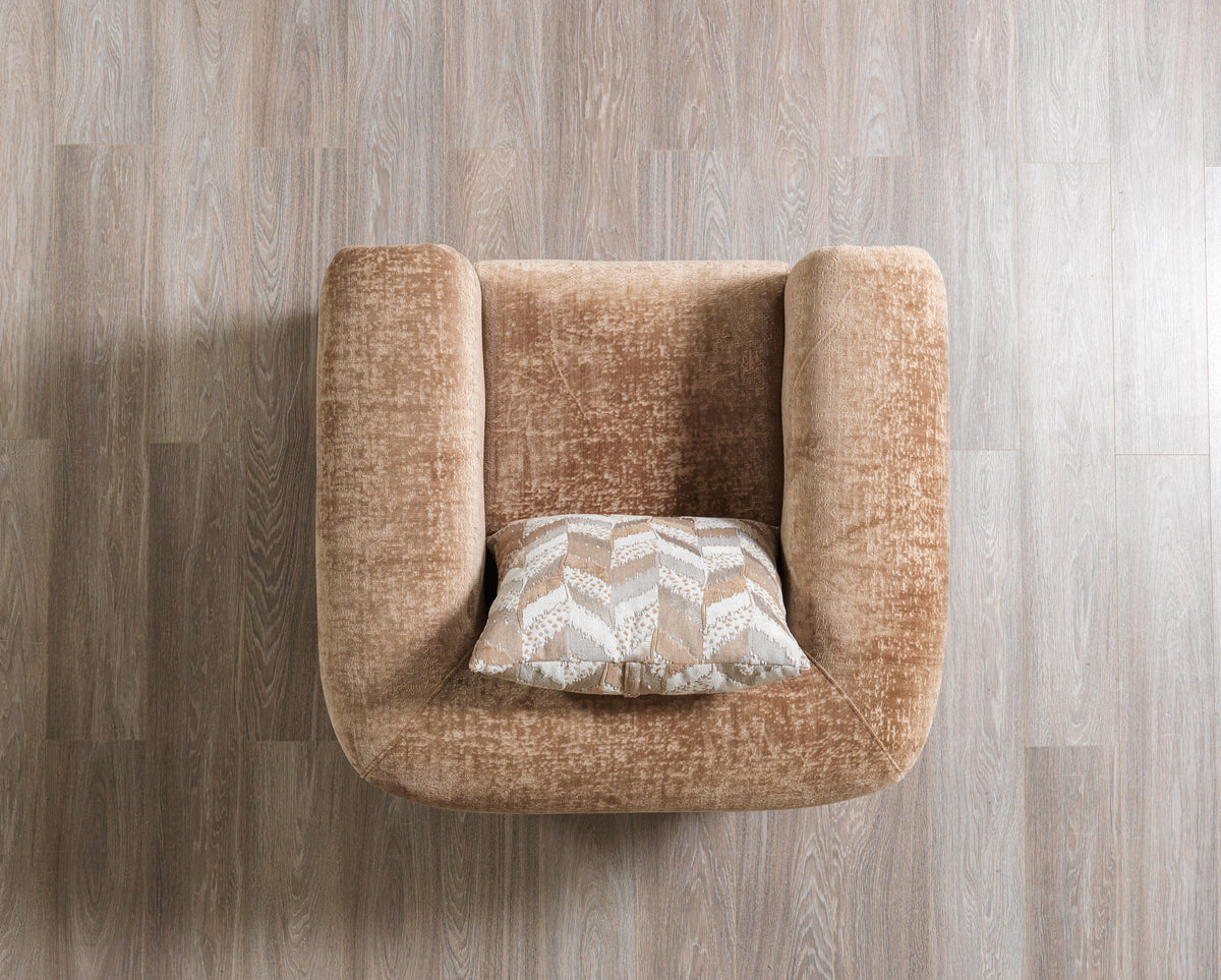 Ameena Coffee Boucle Chair