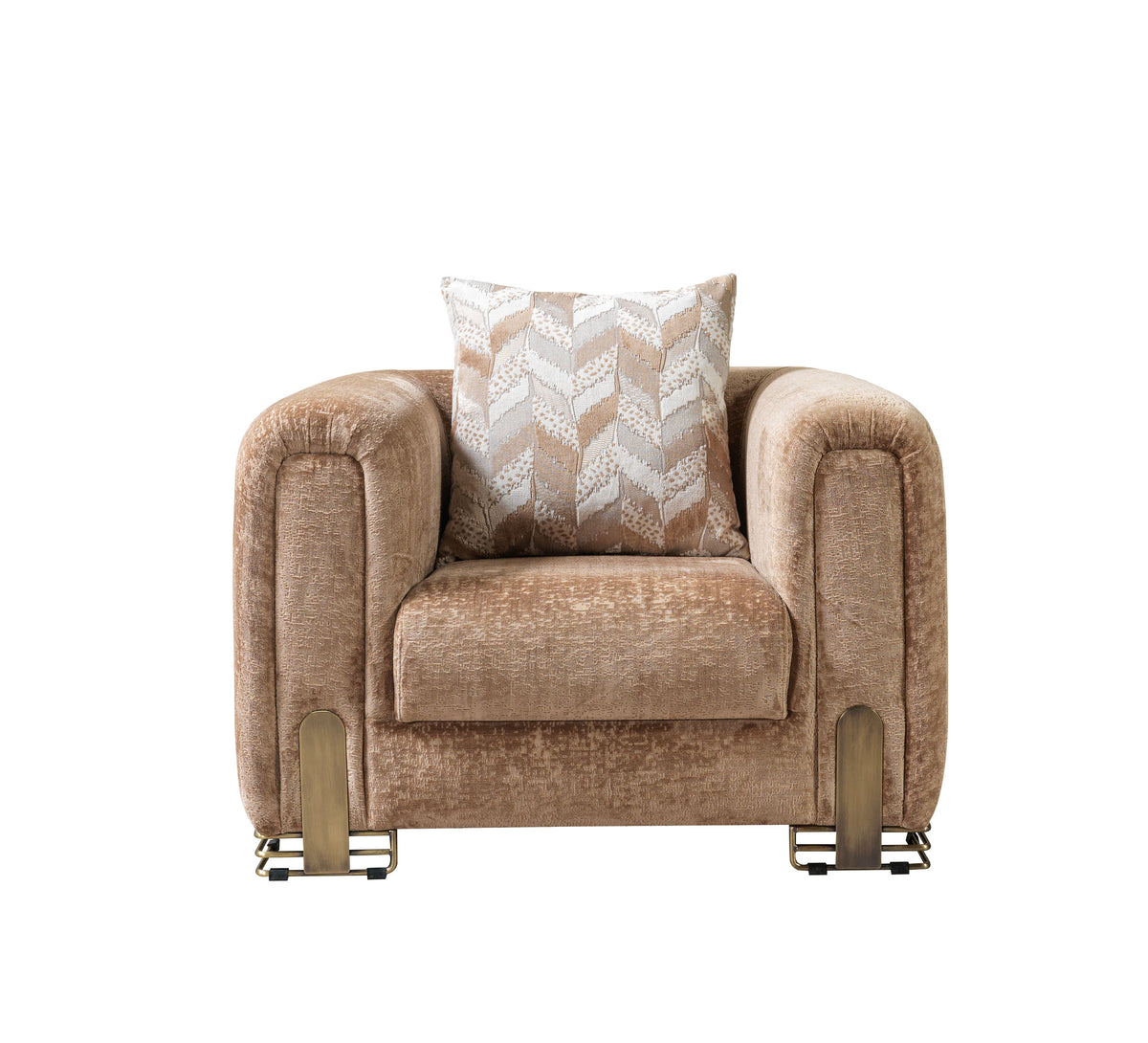 Ameena Coffee Boucle Chair