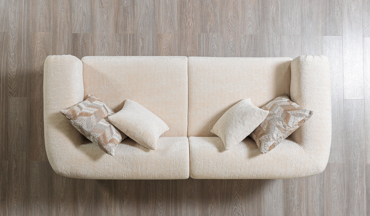 Ameena Ivory Boucle Sofa 93" & Loveseat 71"