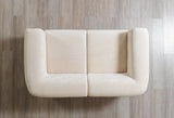 Ameena Ivory Boucle Sofa 93" & Loveseat 71"