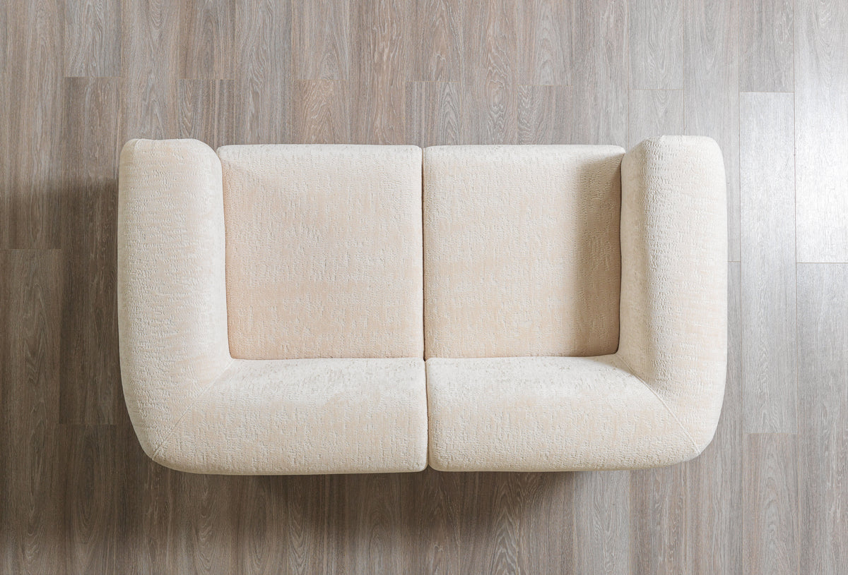 Ameena Ivory Boucle Sofa 93" & Loveseat 71"