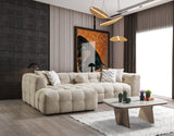 Lili Sand Boucle LAF 110" Sectional