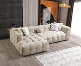 Lili Sand Boucle LAF 110" Sectional