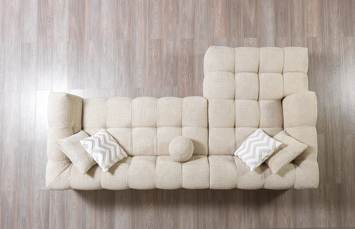 Lili Sand Boucle LAF 110" Sectional