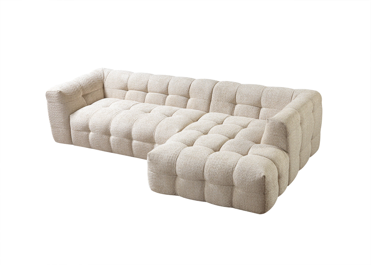 Lili Sand Boucle RAF 110" Sectional