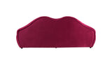 Audrey Maroon Velvet Loveseat 81"