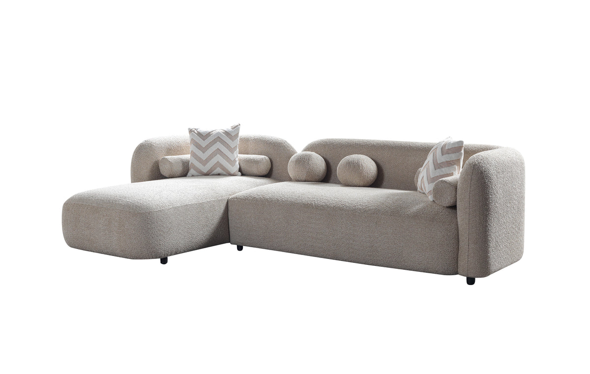Hanna Sand Boucle LAF 110" Sectional