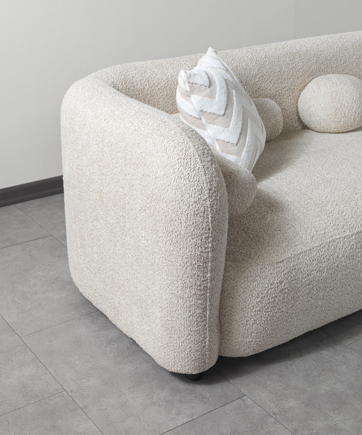 Hanna Sand Boucle RAF 110" Sectional
