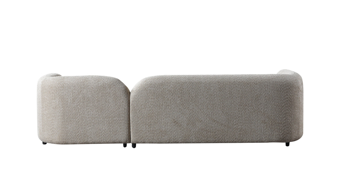 Hanna Sand Boucle RAF 110" Sectional