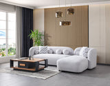 Hanna Gray Boucle RAF 110" Sectional